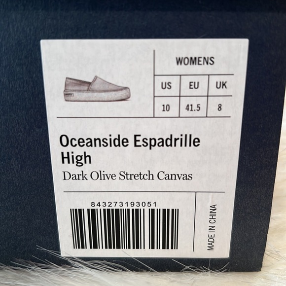 SeaVees Oceanside Espadrille High NIB Size 10 - Picture 5 of 5